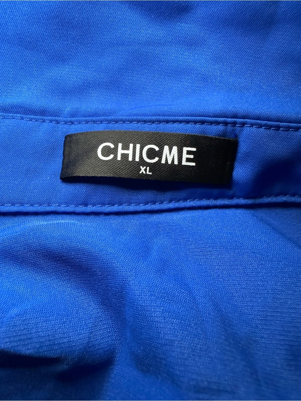 Chicme  Royal Blue Floral Appliqué Wide-Leg Jumpsuit - Picture 12 of 15